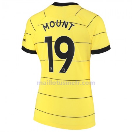Maillot de Foot Chelsea Mason Mount 19 Extérieur 2021-22 - Femme Maillot de Foot Chelsea Mason Mount 19 Extérieur 2021-22 - Femme